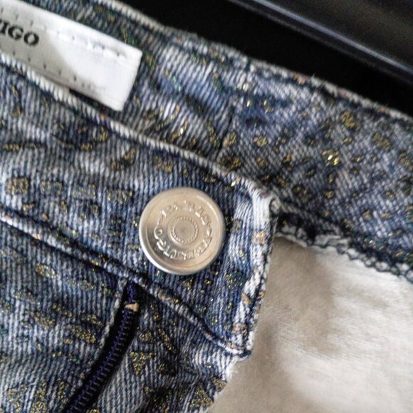Vertigo Paris Designer Denim Jacket & Flared Pants Set – Grey Metallic Size M - Picture 11 of 12